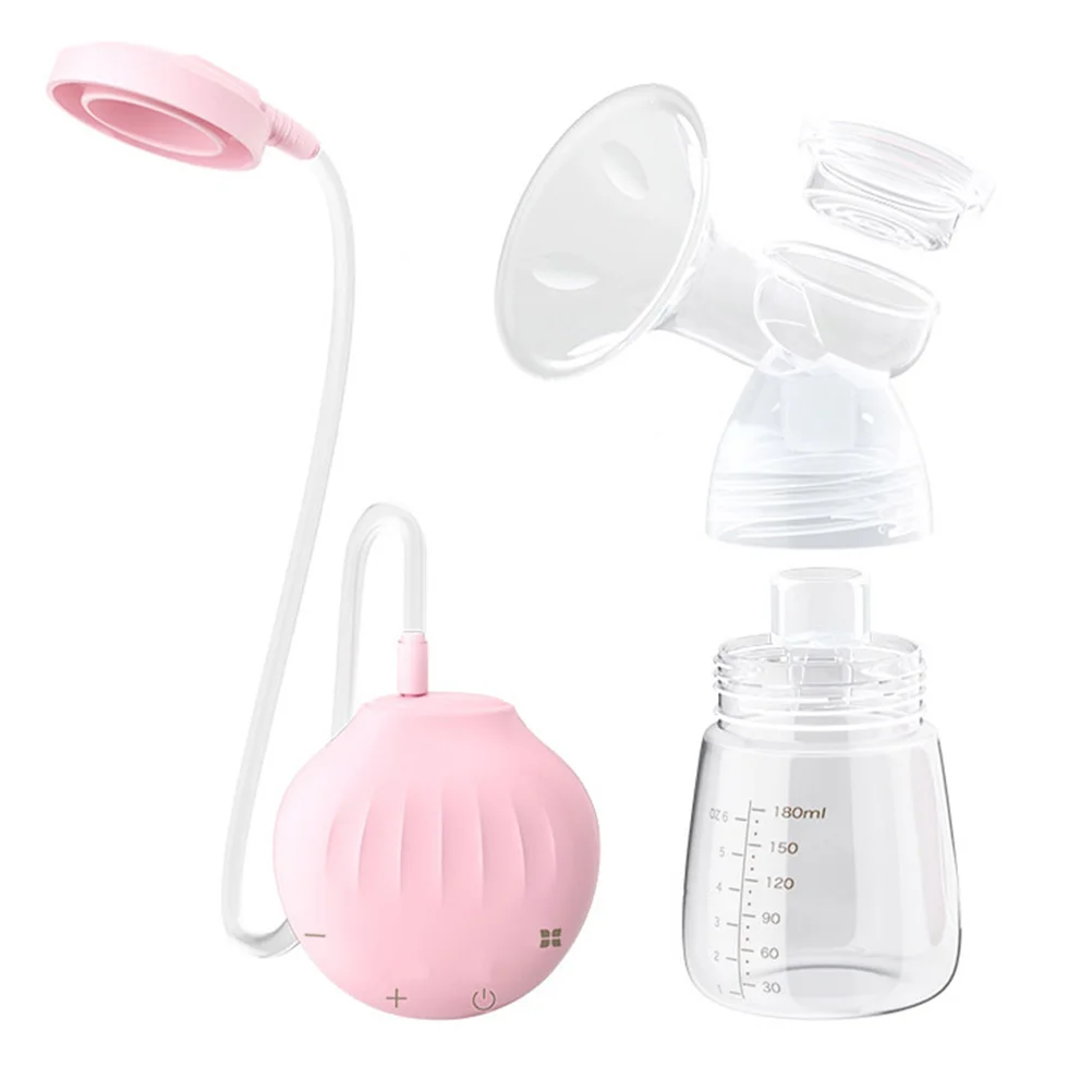 

1 Set Pump Breastmilk Sucker Electric Pump Breastfeeding Supplies (Pink)