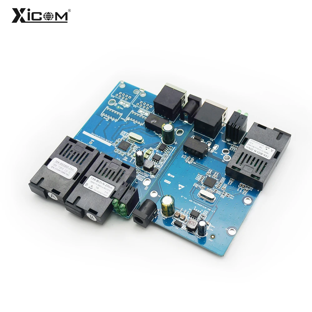Reverse POE Switch 10/100M 2F1E/1F1E SC Fiber Optical Media Converter for Epon and Gpon Fast Ethernet Fiber Switch 12VIn/12V Out