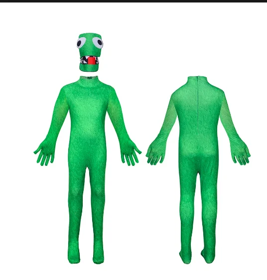 Аниме игра Радуга друг Косплей Костюм зеленая фотография дети мальчик девочка