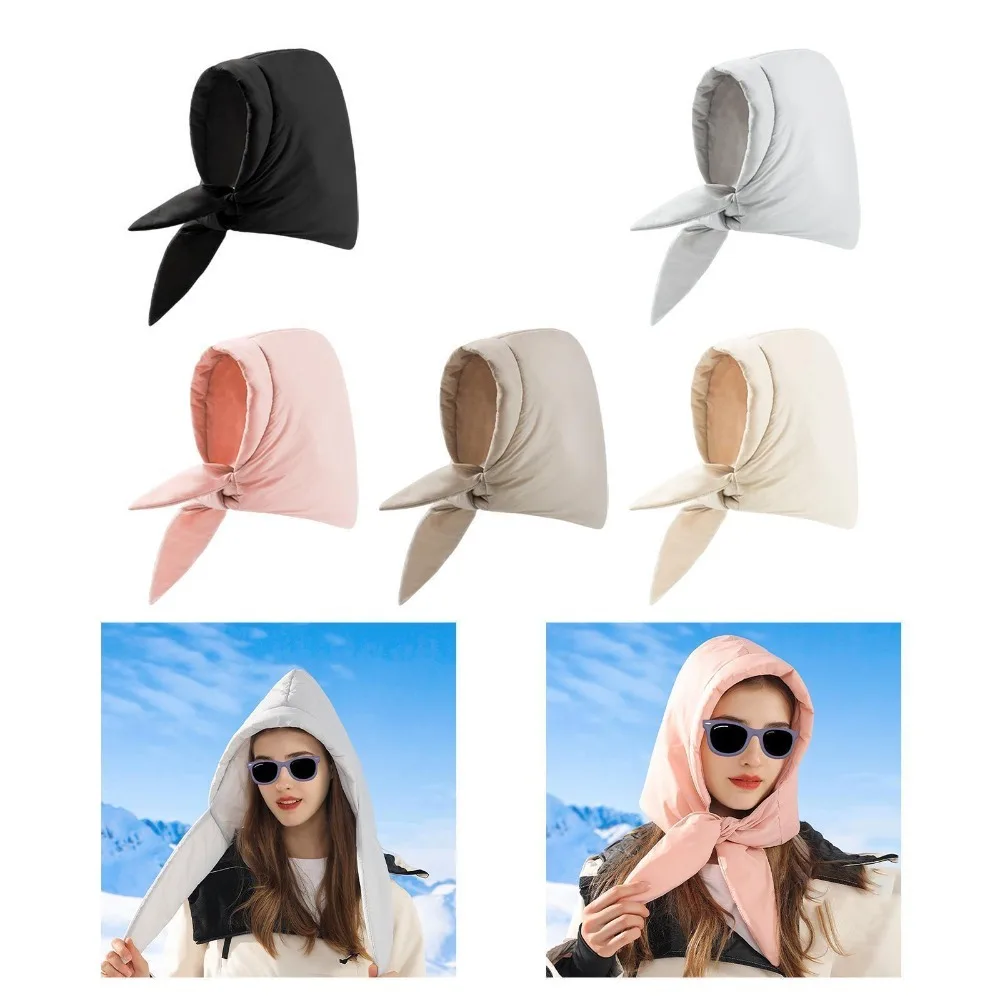 

Comfortable Headscarf Hooded Portable Windproof Neck Waterproof Scarf Hooded Warm Hat Winter