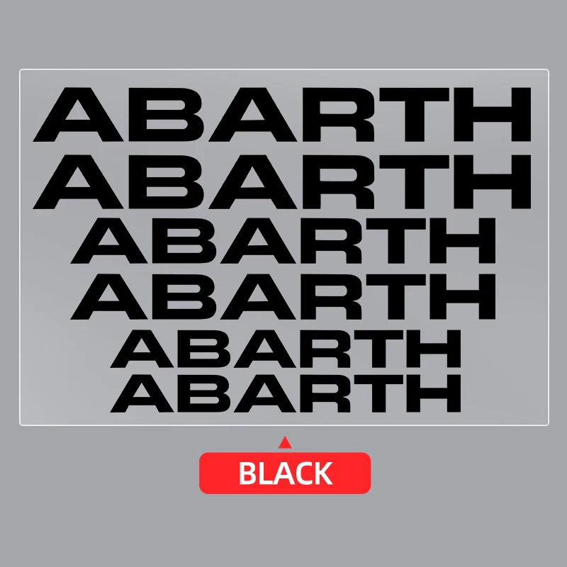 

6 шт., наклейки на тормозной суппорт автомобиля, наклейки на автомобиль, аксессуары, наклейки на тормозной диск, персонализированная наклейка для FIAT Abarth