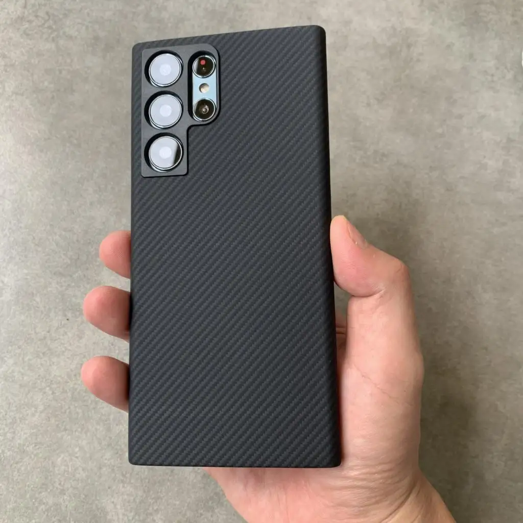 Для Samsung S22 Ultra Magsafe чехол из настоящего углеродного волокна ультратонкий защитный