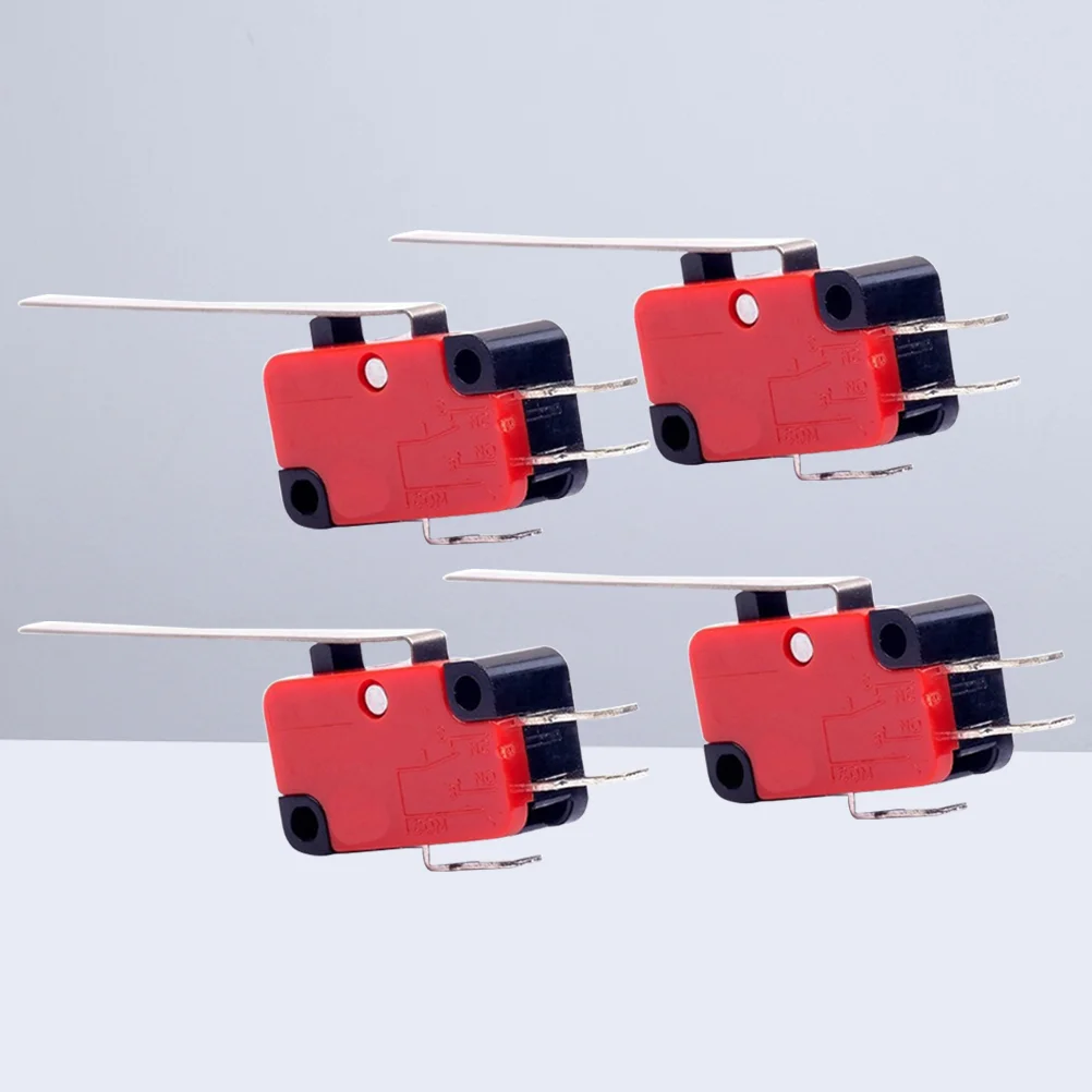 

4 PCS Microswitch Microwave Switch Electric Switch Momentary Push Button Switch The Switch Microwave Door Switch Micro-wave Oven