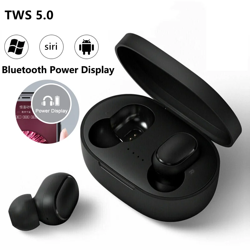 

5.0 Tws Earphones Wireless Bluetooth Earphone for Iphone Xiaomi Xiomi Redmi Huawei Samsung Galaxy Buds Earbuds Microphone Mini