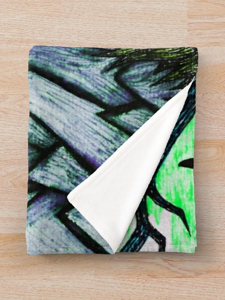 Жуткий жутый зимний пейзаж деревьев? Одеяло Karen-Anne Geddes 2024 пляжное роскошное