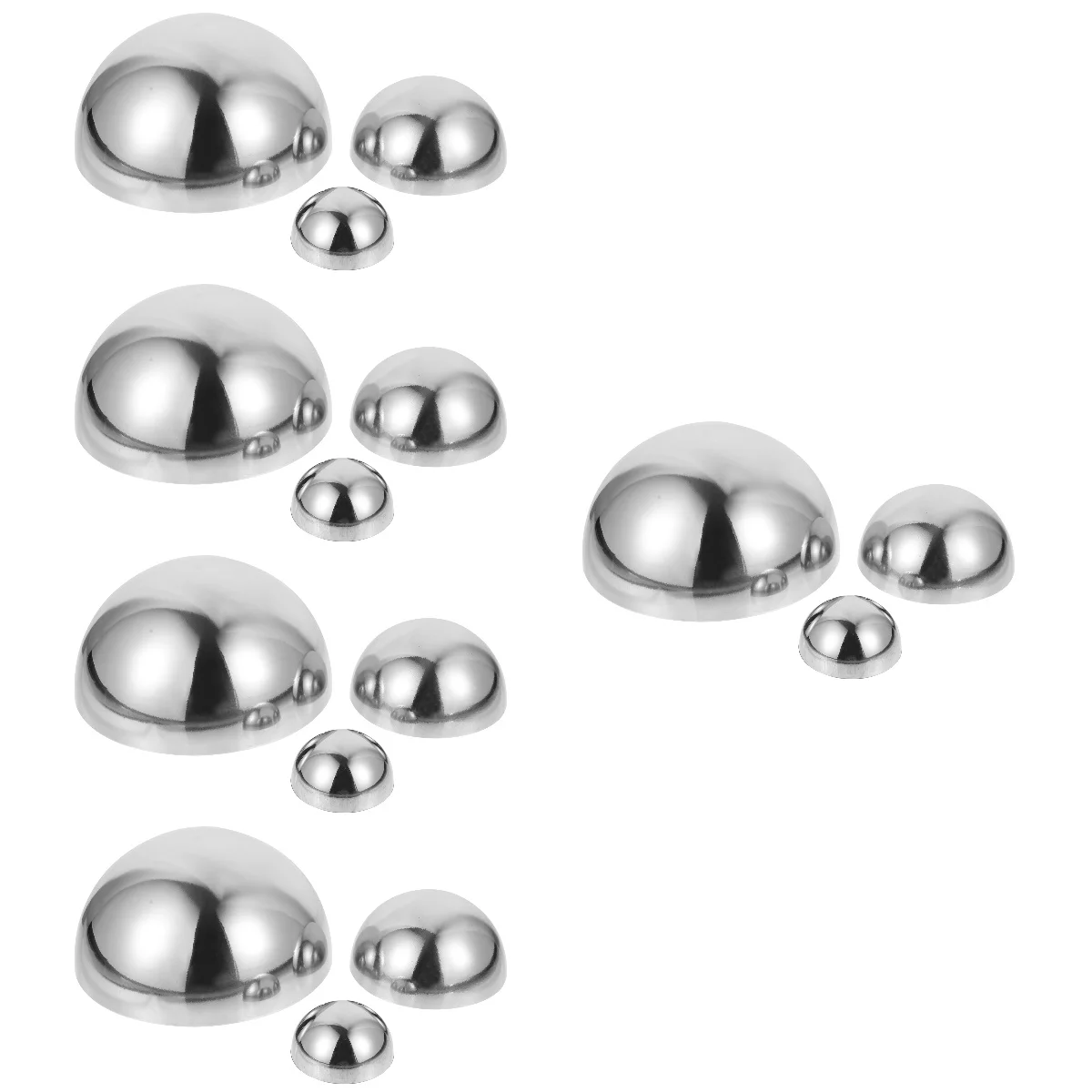 

Hollow Hemisphere Gazing Ball Mirror Polished Decorative Stainless Steel Garden Decoration