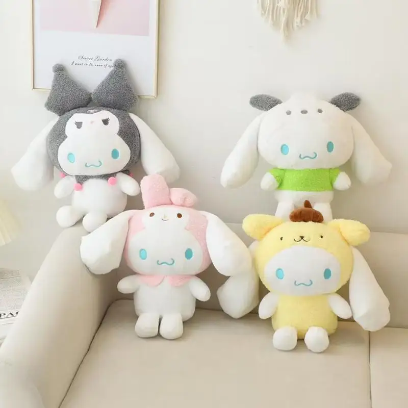 

Sanrio Kawaii My Melody Kuromi Pom пурин понравико плюшевые игрушки для девочек Мультяшные милые японские мягкие подушки плюшевые подарки на день рождения