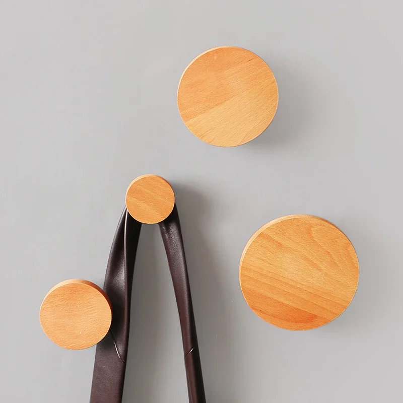 Настенное украшение стойка для пальто свободный пробойник крючок круглый