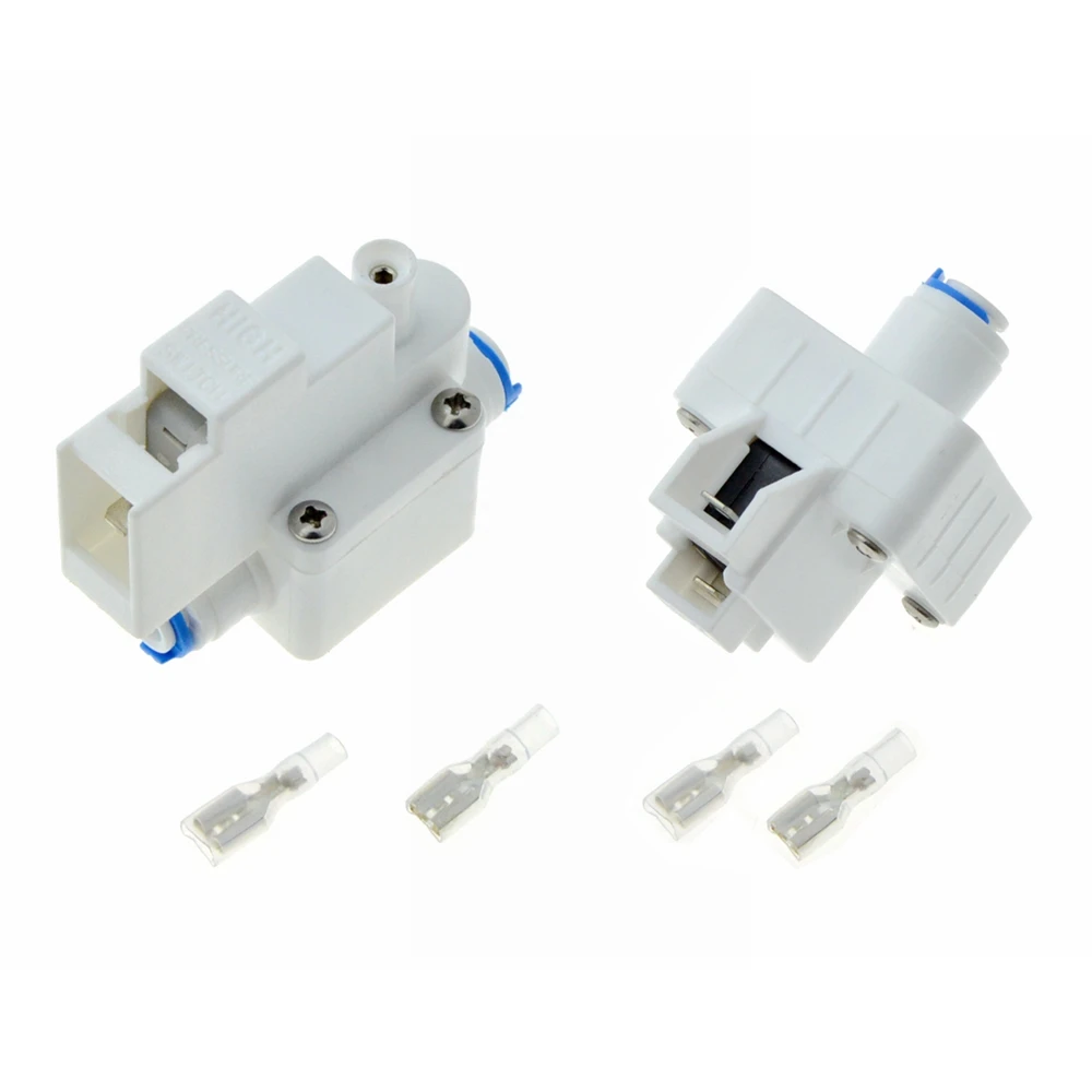 

RO Water Tank High / Low Pressure Switch Normally Closed / Open 1/4 3/8 OD Hose Connection For Reverse Osmosis System Pump Motor