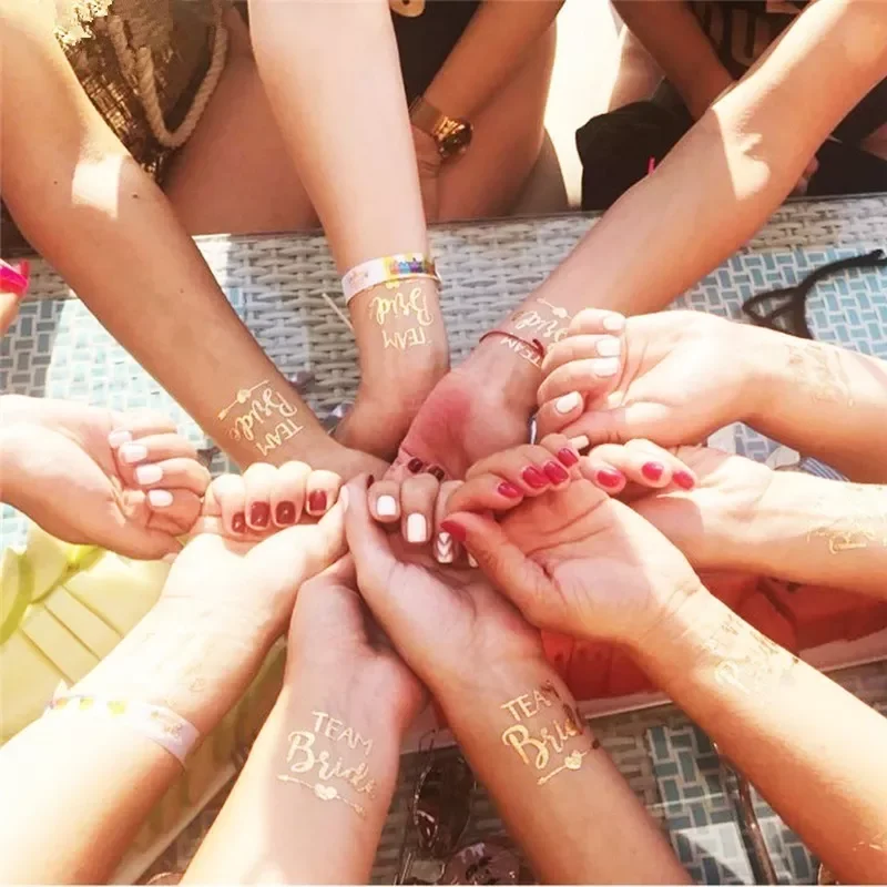 

Wedding Decorations Tattoo Sticker Bridesmaid Gift Team Bride Bachelorette Party Decorations Marriage Bride To Be Party Supplies