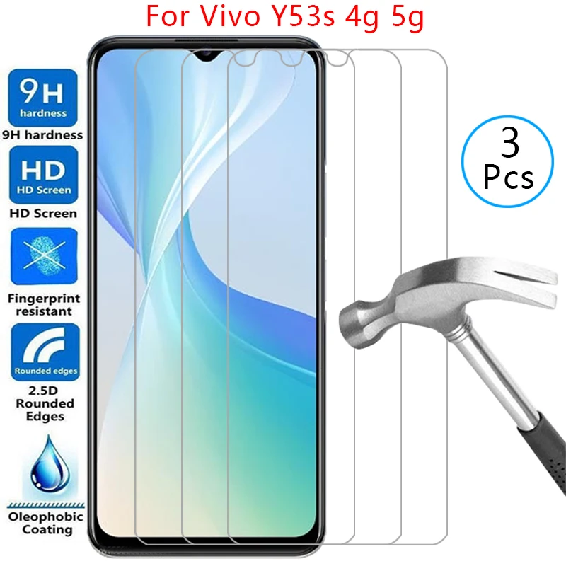 Защита экрана для vivo y53s 4g 5g защитное закаленное стекло на vivoy53s y 53 s y53 ys53 53ys s53y