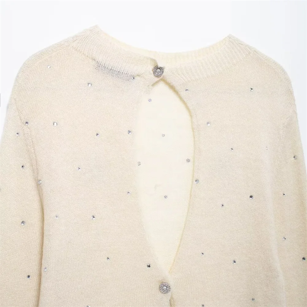 UNIZERA Осень 2024 Женский Повседневный Модный Трикотаж С Круглым Вырезом