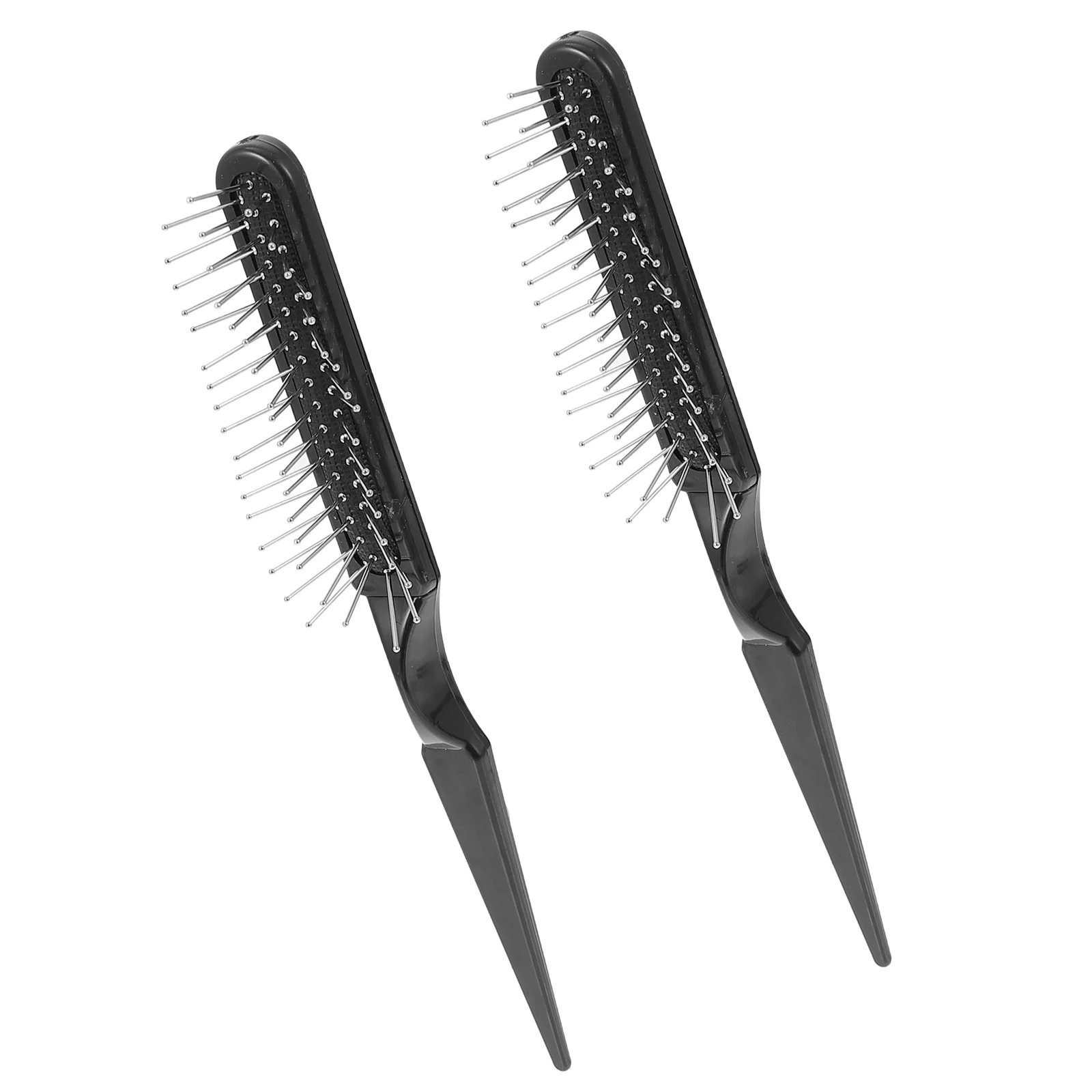 

2 Pcs Scalp Massager Comb Hair Wire Brush Dye Cushion Rat Tail Backcombing