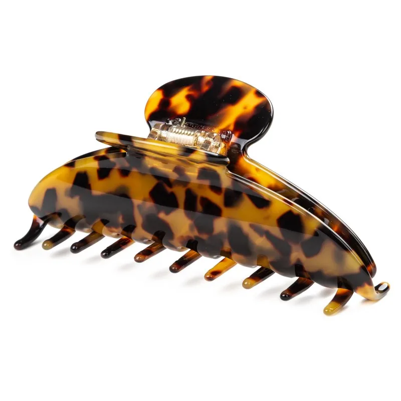 Заколка для волос леопардовая Женская длинный зажим из ацетата 12 размеров