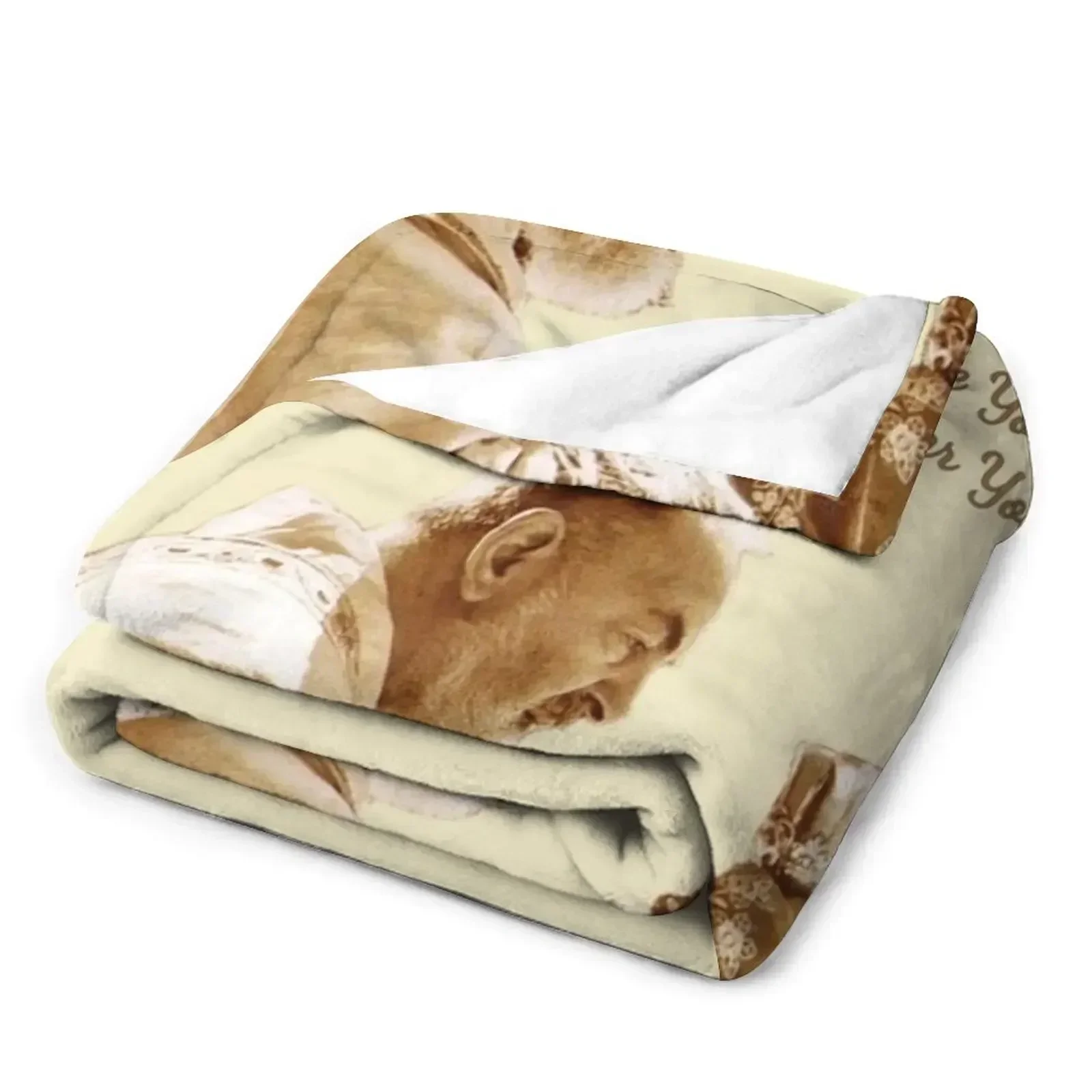 Padre Pio of Pietrelcina Stay with me Lord Throw Blanket For Sofa Thin Bed covers Soft Plaid Blankets