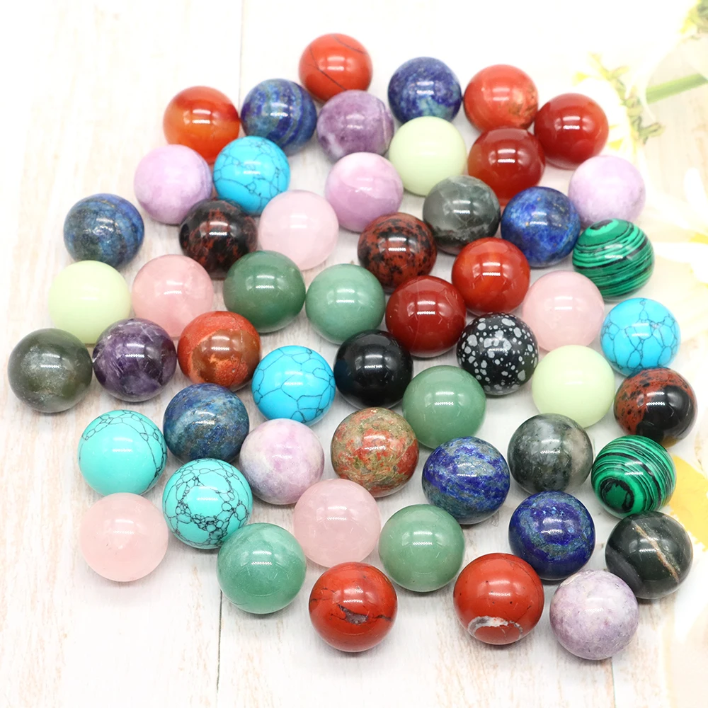 

20mm Natural Colorful Cat Eye Healing Crystal Sphere Energy Quartz Polished Ball Stones Specimen Home Office Decoration Ornament