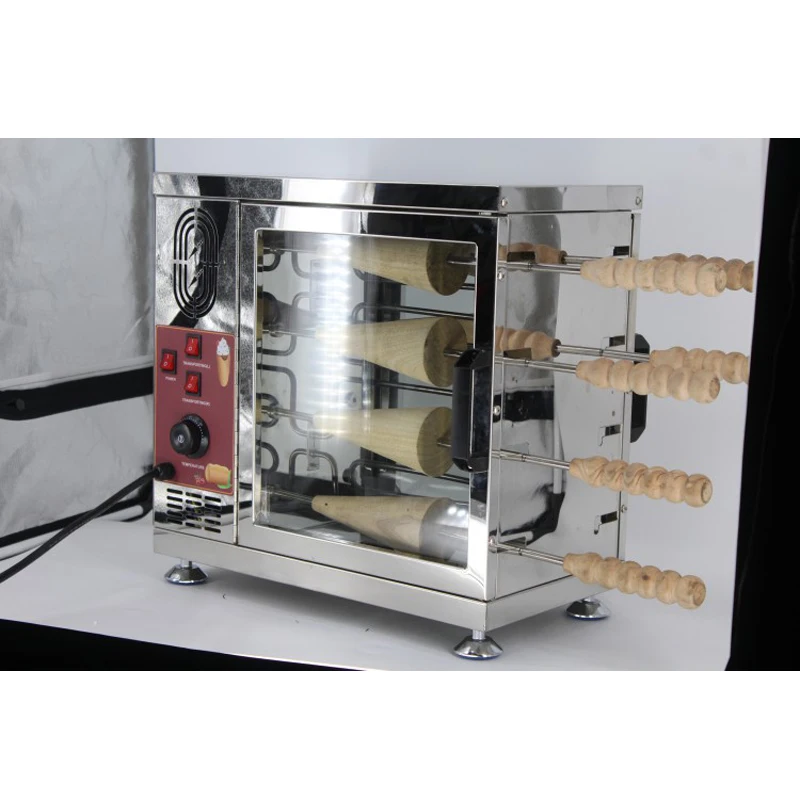 

Commercial Chimney Cake Roll Machine Waffle Maker Automatic Toaster Roll Machine Kurtos Kalacs Chimney Cake Oven