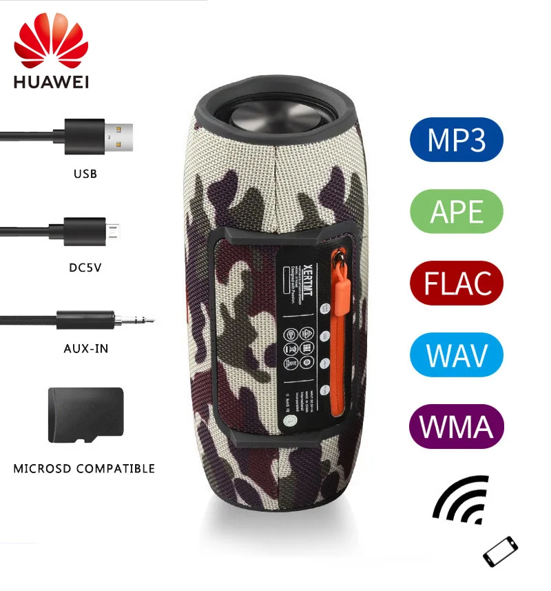 

Huawei 3600mAh 40W TWS Portable Bluetooth Speaker Waterproof PC Column Bass Music Player Subwoofer Boombox with BT AUX TF USB