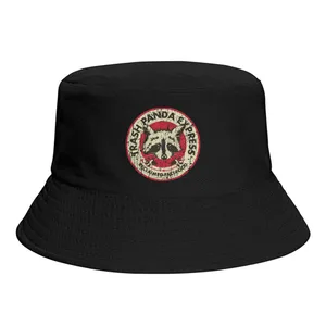 Retro Trash Panda Express  Bucket Hat Polyester Men Unisex Fisherman Hat Customized Fashion Panama Hat