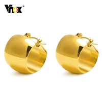 vnox bold hoop earrings for women girls gold color stainless steel huggieanti allergy wide metal chunky punk hoops