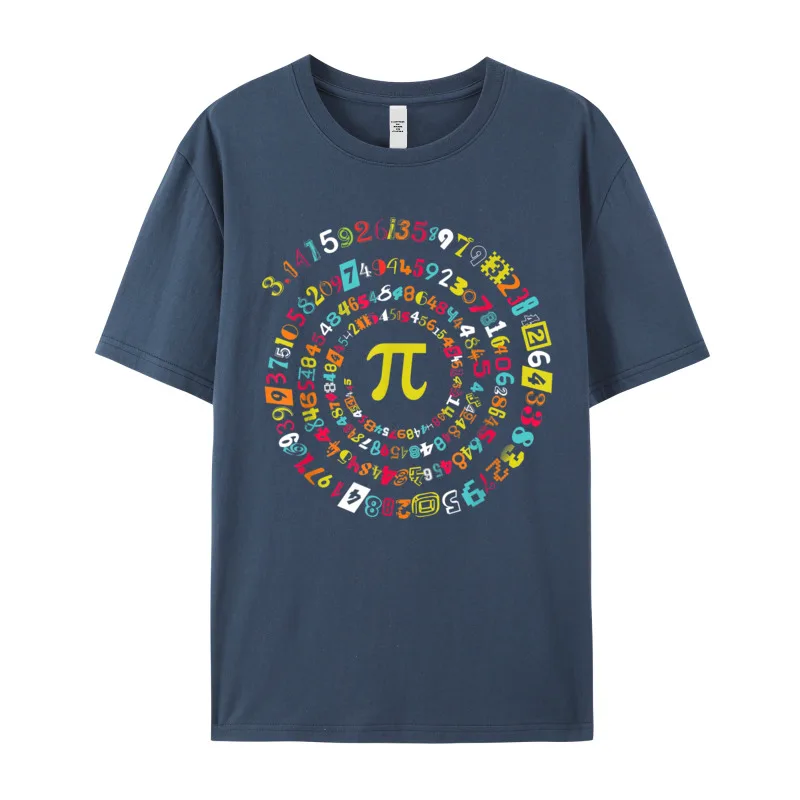 Funny Pi Day Shirt Spira T-shirts Classic Short Sleeve Letter Premium Cotton Crewneck Men's Tops &amp Tees T Lovers