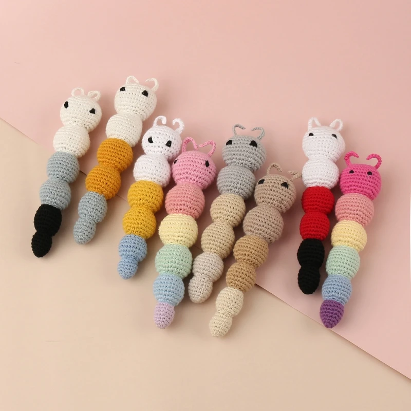 

18cm Soft Crochet Rattle Bell Interactive Sounding Toy for Baby Sensory Develop