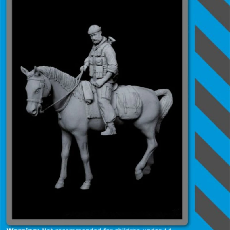 

1/35 Scale Resin Model Figure GK,US Special Forces on Horse, Unassembled and Unpainted Kit Miniature