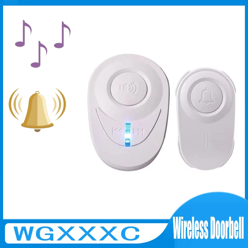 

Wireless Doorbell Smart Button Villa Home Waterproof Portable Wireless Doorbell Long Distance Home Small Music Doorbell