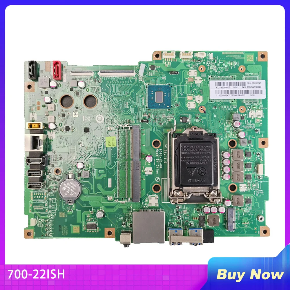 For Lenovo 700-22ISH 300-20ISH LA-C933P AIO All-in-one Motherboard 00UW140 00UW243 Fully Tested