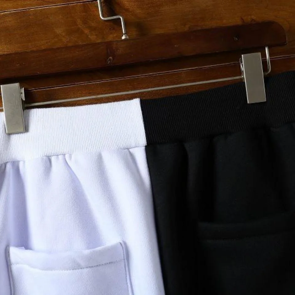 Брюки-султанки мужские демисезонные уличная одежда шаровары Черного и белого