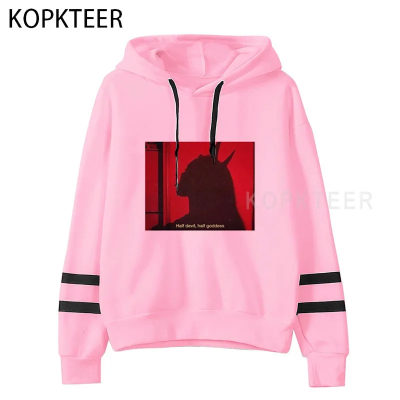 

Новая флисовая толстовка с изображением половины дьявола, аниме, повседневные женские толстовки, простой пуловер с длинным рукавом, свитшо...