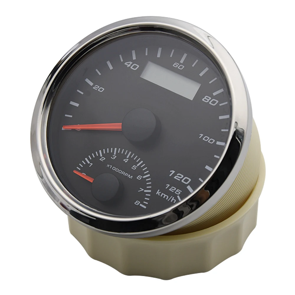 GPS-измеритель скорости 85 мм одометр GPS-антенна 125 км/ч 200 с тахометром 0-8000 об/мин