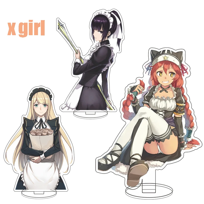 

New Japanese anime novels Overlord Ainz Ooal Gown albedo Acrylic stand ornaments small gifts can be wholesale