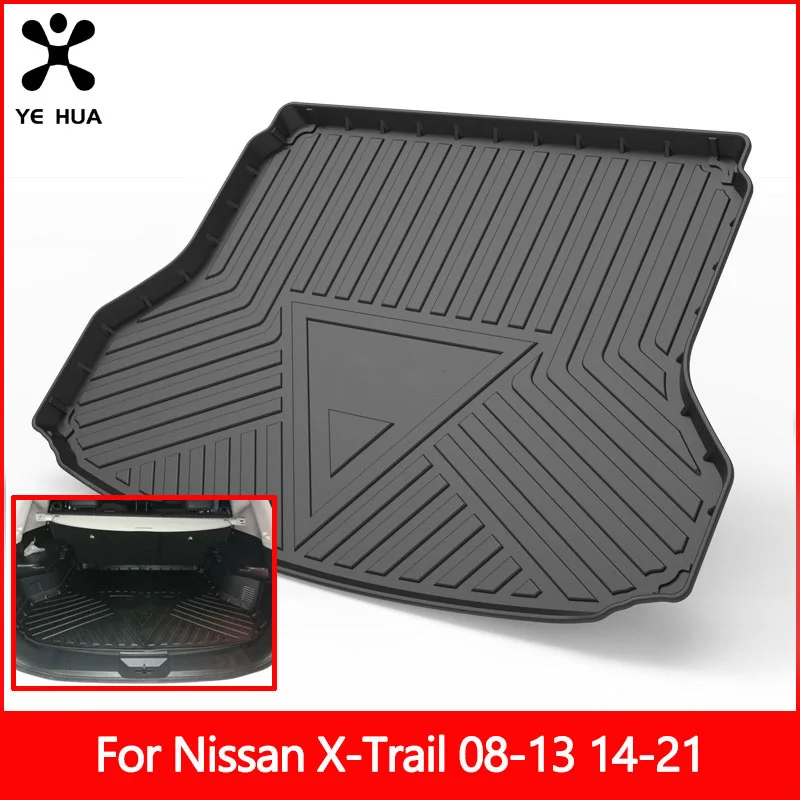 

Specialized Car Rear Trunk Cargo Liner Boot Tray Cover Matt Mat Floor Carpet Kick Pad For Nissan Rogue X-Trail 08-13 14-21