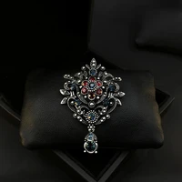 special exquisite high end neckline bow tie brooch vintage court style stylish corsage pin accessories