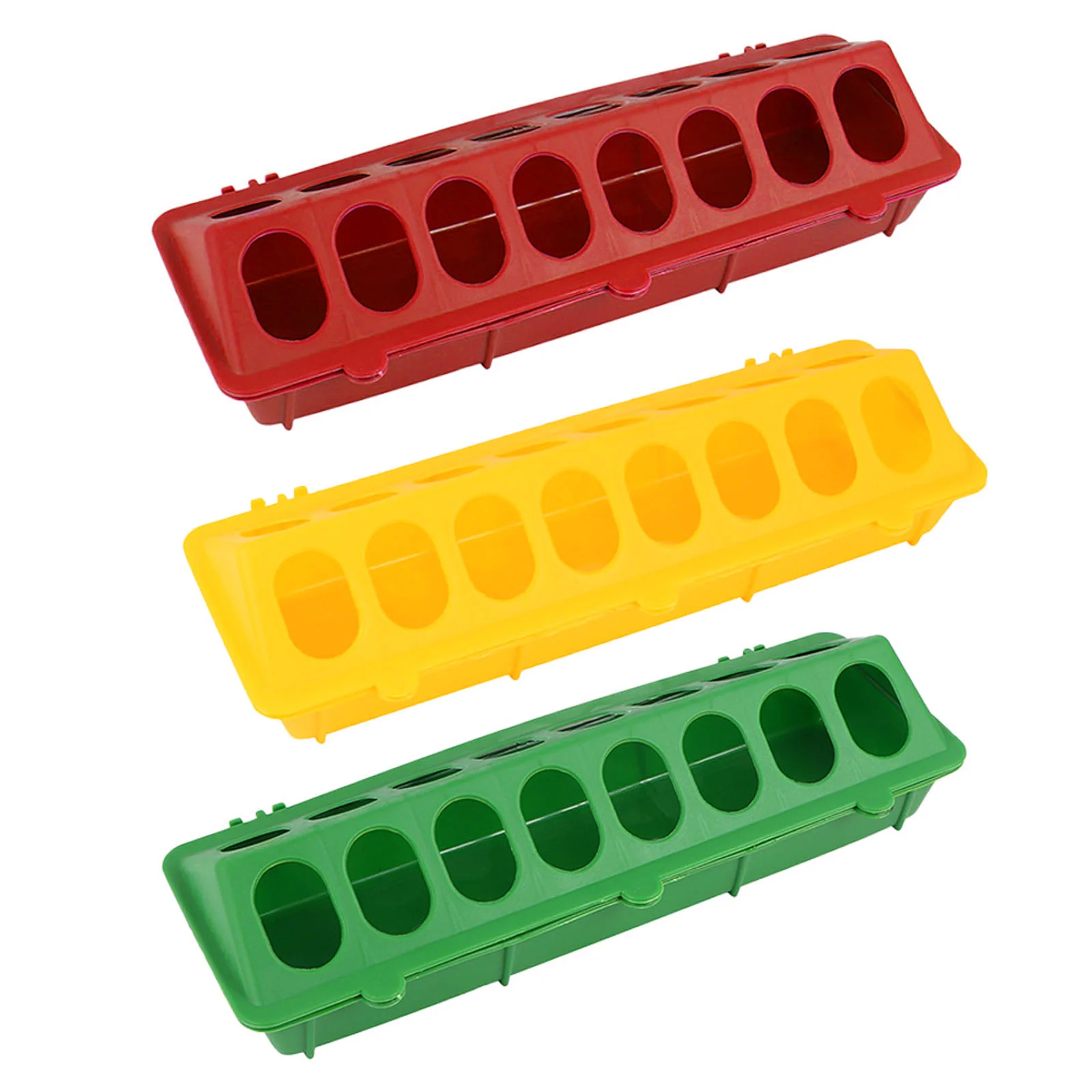 

Feeder Poultry Bird Feedingpigeon Chicken Trough Dispenser Dish Bowl Slot Feeders Chick Duck Container Water Parrot Drinkerbirds