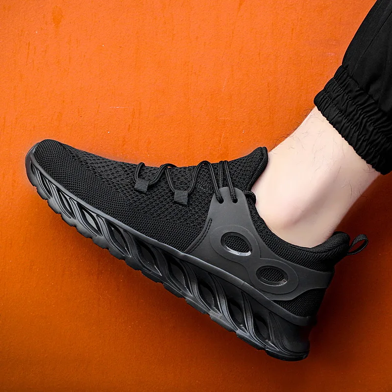 

Flat Shoes Men's Casual Shoes Lightweight Breathable Comfortable Man Sneakers Outdoor Sports Male White Mesh Walking Footwear