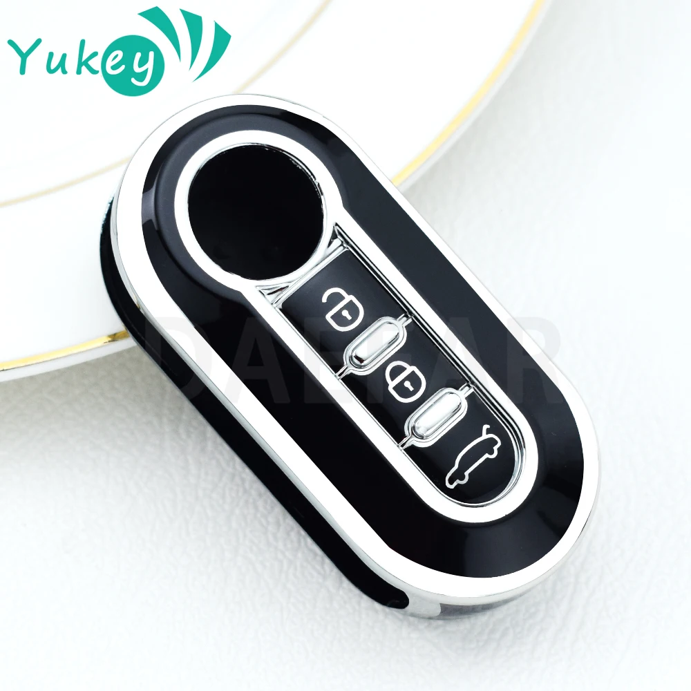 Чехол для автомобильного флип-ключа из ТПУ Fiat Ducato 500 500L Panda Grande Punto Lancia Musa 3 кнопки