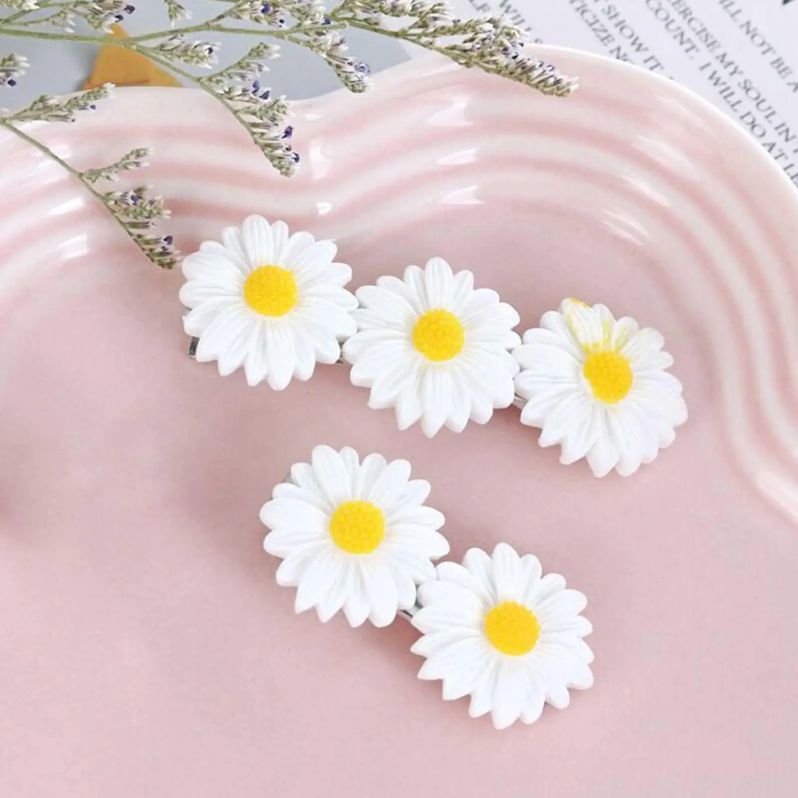 

1pc Daisy Flower HairPins Women Cute White Daisy Hair Clip Hair Holder Fashion Hair Accessories Girls Clips Sweet Gifts Sty N9N5