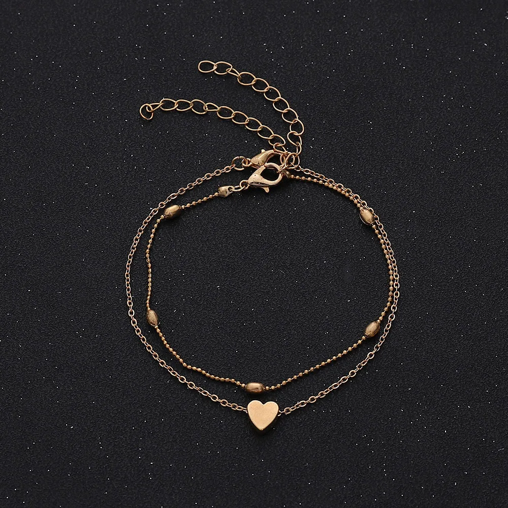 

2022 Trendy New Women Gril Chain Bells Sound Gold Metal Chain Anklet Ankle Bracelet Foot Chain Jewelry Beach Anklet