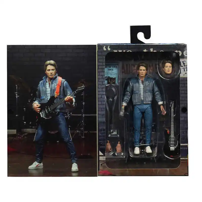 Оригинальная экшн-фигурка в наличии Neca 53615 Назад будущее Ultimate Marty Mcfly 7 дюймов