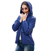 new womens jackets lightweight mesh 20d hooded jackets outdoor waterproofs cropped trench coats western style cardigan jackets
