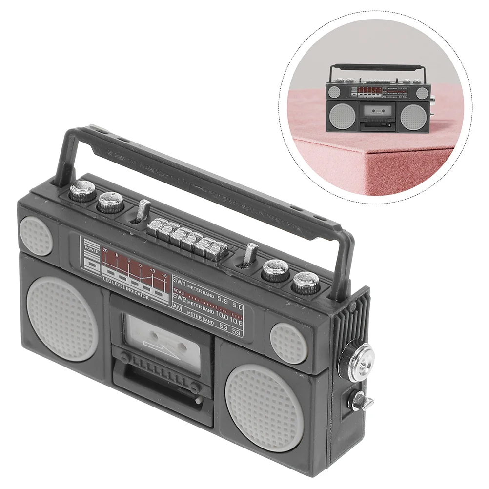 

Model Radio Miniature Models Simulation Vintage Style Tiny Figurines Tabletop Miniatures