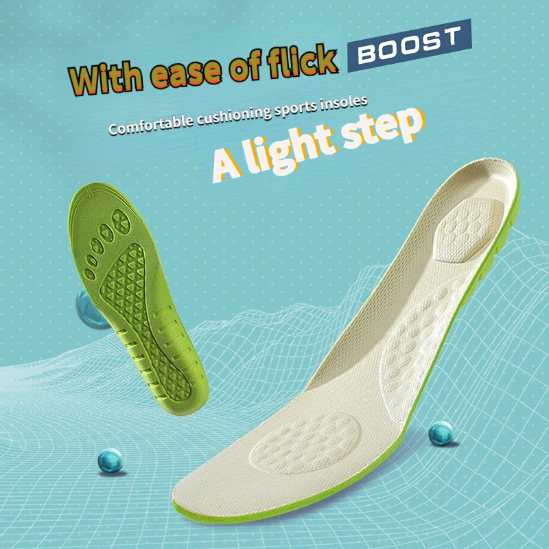 

Sports Shock Cushioning Insole for Men Women Function Sports Shock Cushioning Breathable Sweat-absorbing and Odor-proof Insole