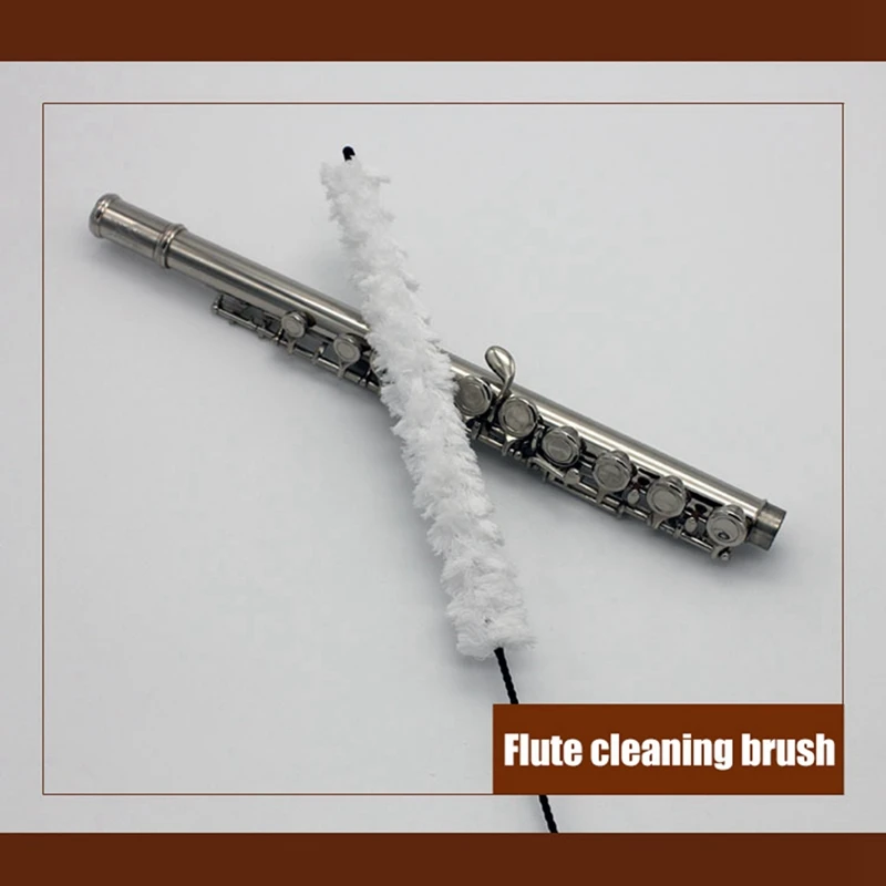 Щетка для чистки полости флейты волос хлопка Флейта Хлопковая нить Моющаяся