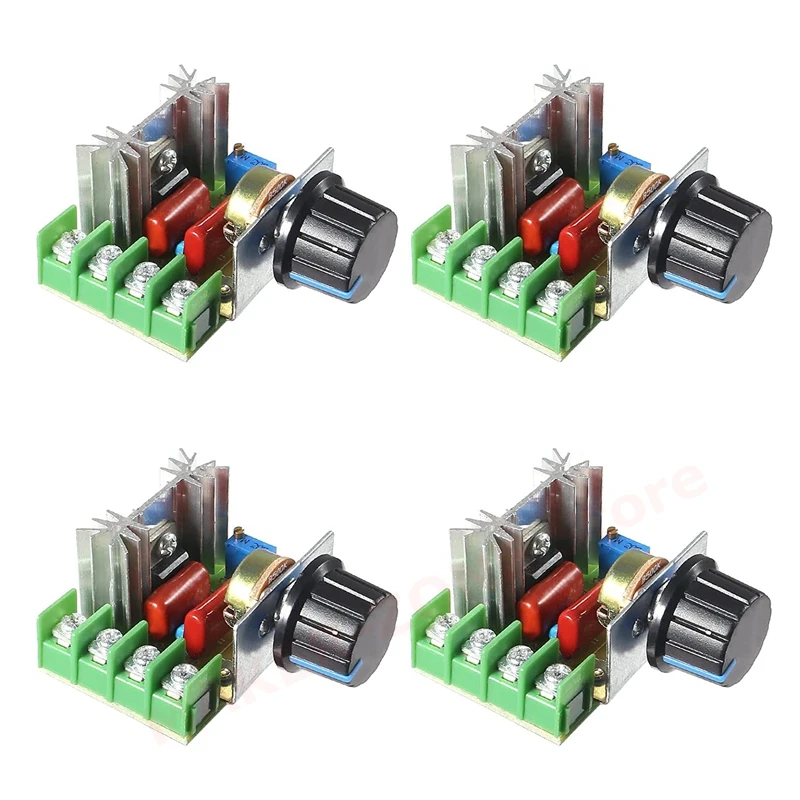 

4 шт. AC 220 В 2000 Вт регулятор напряжения Scr затемнения диммеры регулятор скорости двигателя термостат регулятор напряжения