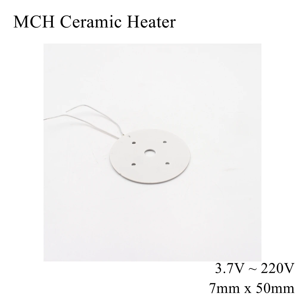 

Concentric Circles 7mm x 50mm 5V 12V 24V MCH High Temperature Ceramic Heater Round Alumina Electric Heating Element HTCC Metal