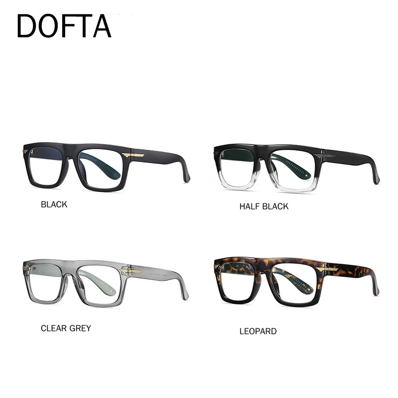 Оправа для очков по рецепту DOFTA мужчин и женщин винтажная прямоугольная
