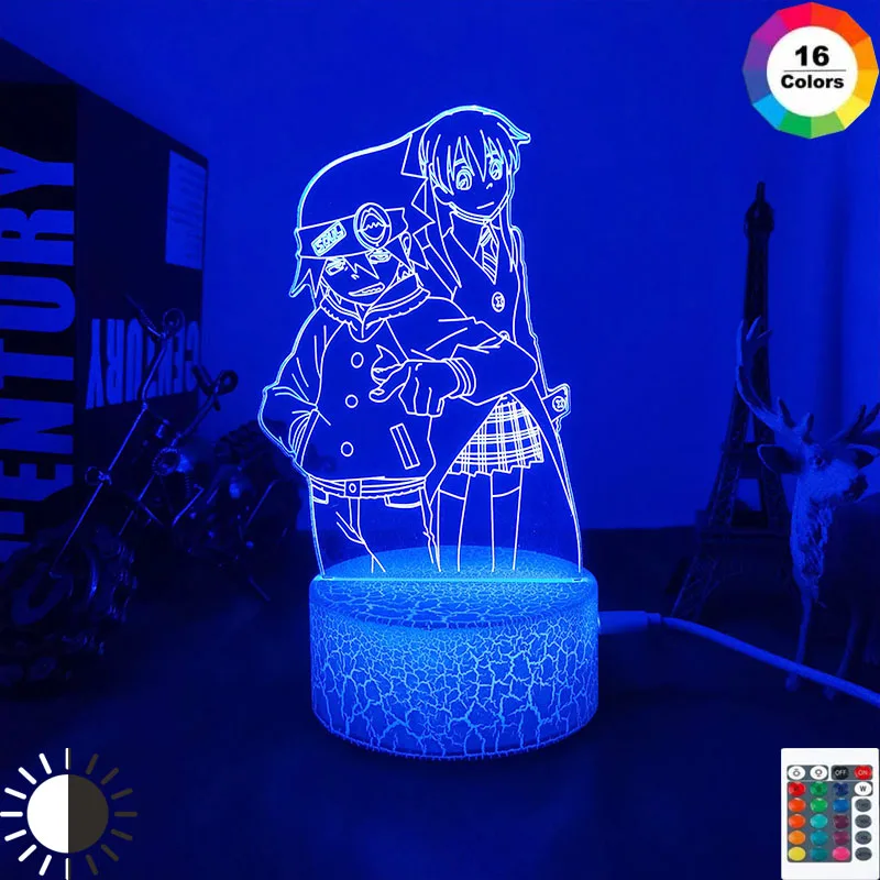 

Светодиодсветильник лампа для спальни с рисунком аниме, декоративный ночсветильник для спальни, подарок на день рождения, настольная лампа...