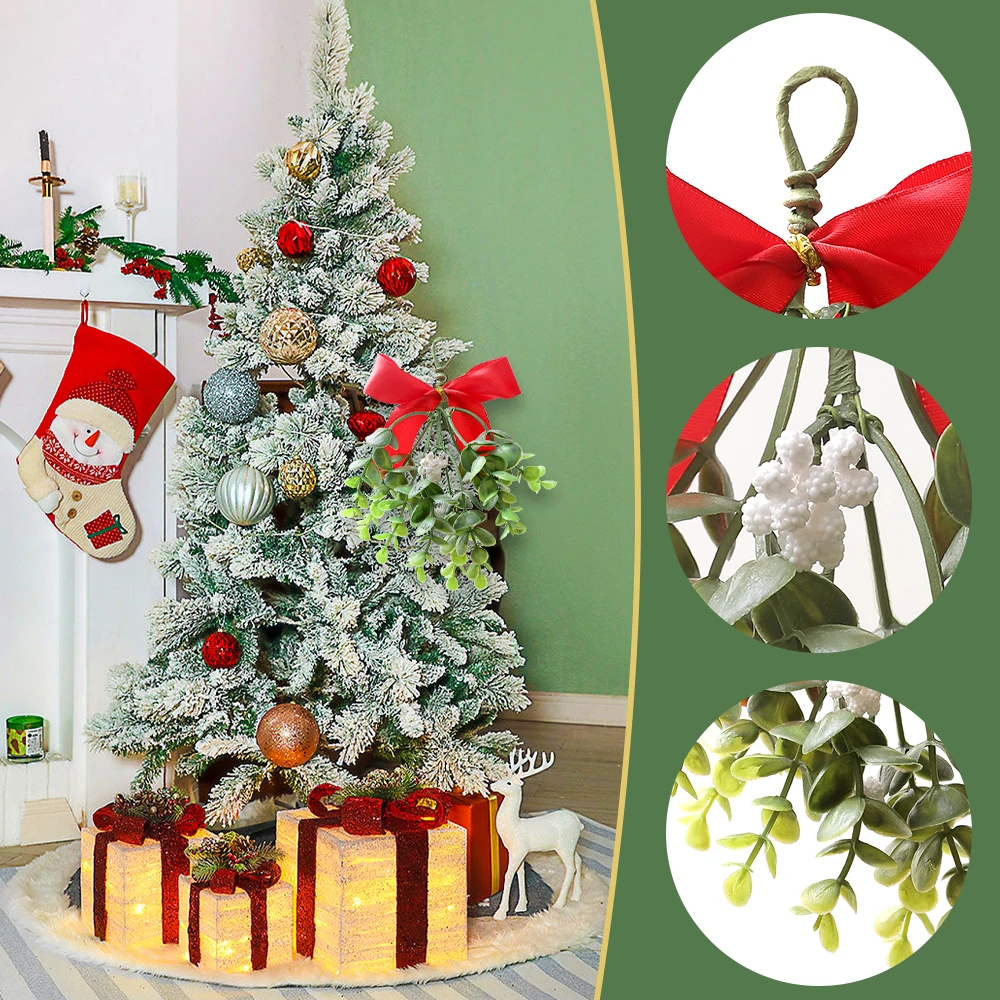 

Искусственные цветы, омела, искусственные растения, украшение на Хэллоуин, Рождество, вечеринку, украшения для дома, аксессуары «сделай сам...